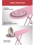 Premium Ütü Masası Soft Pembe Ayarlanabilir Yükseklik 44x152 cm Fonksiyonel Tasarım 15