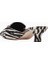 Aeyde Danielle Zebra Baskılı Ponyhair Mules, El Yapımı Italyan Tasarımı 3