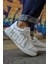 Pittura Özel Baskılı Erkek Sneaker Beyaz Gümüş 2