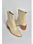 V250330309 Bej Kalın Topuklu Kadın Bot 1