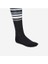 Yetişkin Binicilik Çorabı - Siyah / Beyaz / Gri Çizgili - 100 1