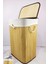 Dikdörtgen Bambu Çamaşır Sepeti Naturel CL-6002-01 1