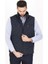 Klasik Kesim Kapitone Şişme Yelek İçi Polarlı Baba Yeleği Erkek Regular Fit Kolsuz Denim 3