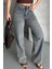 Palazzo Bıyık Kar Yıkama Buz Mavi Jeans Pantolon D2008 3