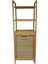 Bambu 3 Raflı Kirli Sepeti Çok Amaçlı Banyo Düzenleyici Organizer Raf 4