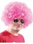 Açık Pembe Renk Kıvırcık Afro Bonus Peruk (4172) 1