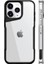 iPhone 15 Metal Kenarlı Şeffaf Telefon Kılıfı Siyah 1