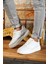 Jack&lion Erkek Beyaz Ortopedik Günlük Şık Tasarımlı Rahat Kalıp Sneaker Ayakkabı EFGJLMX33 1