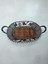 Vintage Metal Ferforje Hasırlı Kulplu Sepet & 47 x 30 cm 3