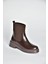 V676556909 Kahverengi Lastik Detaylı Kadın Bot 4