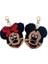 Mickey Minnie Mouse Punch Anahtarlık/çanta Süsü/el Işi Punch/çift Anahtarlık 1