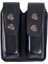Hakiki Deri Çiftli Şarjör Kılıfı 9 mm - Siyah (YT-021) 1