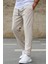 Bej Jogger Pantolon 4242 Erkek Dar Kesim Günlük Kullanım İçin %100 Polyester 2