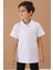 Unisex Kısa Kollu Polo Yaka Mor T-Shirt Kız Çocuklar İçin Günlük Kullanım 6-13 Yaş 3