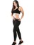 Siyah Kadın Termal Sauna Atlet Tayt Takım - 743 2