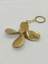Pirinç 4 Kanatlı Pervane Anahtarlık 9cm 1