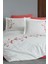 Sakura Nakışlı %100 Pamuk Çift Kişilik Nevresim Takımı Krem 1