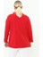 Büyük Beden Kırmızı Ceket 3