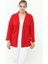 Büyük Beden Kırmızı Ceket 8