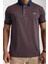 Polo Çizgili Kahverengi Slim Fit 1