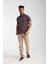 Polo Çizgili Kahverengi Slim Fit 3