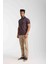 Polo Çizgili Kahverengi Slim Fit 5