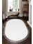 Vl Oval Comfort Ponpon Saçaklı Peluş Yolluk Beyaz 4
