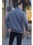 Füme Renkli Erkek Sweatshirt Fermuar Yaka ve Uzun Kol Özellikleriyle 2