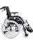 Tekerlekli Sandalye | Hafif Alüminyum Gövde, Quick Release Tekerlekli, Ayarlanabilir Oturma ve Sırt Gergili Dm-Strong 45 cm 4