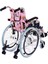 Pediatrik Tekerlekli Sandalye Pembe | Alüminyum Şase, Göğüs Destekli Emniyet Kemeri, Quick Release Teker KY980LQ-30 5