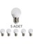CT-4232 LED Ampul 6W Beyaz Işık E27 Duy - 5’li Paket 1