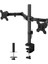 Çift Kollu 13"-27" 10 kg Masaüstü Monitör Askı Aparatı – Vesa 75X75 / 100X100, 360° Döner, Ergonomik 3