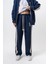 Erkek 7 Şerit Detaylı Kışlık Doubleface Baggy Eşofman Altı Lacivert 2