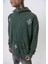 Erkek 10 Baskılı Yıkamalı Kapüşonlu Oversize Hoodie Yeşil 5