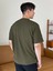- Erkek Basic Super Pamuklu Oversize Koyu Haki Tişört 5