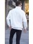 Ekru Fermuar Yaka Nakışlı Sweatshirt 6028 2