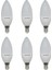 5,5W LED Mum Ampul 470 Lm 865 / E14 Duy 6500K Soğuk Beyaz -6'lı Paket 1
