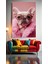 Pembe Pug Köpek V1 Ev Duvar Salon Güzellik Salonu Ofis Dükkan Dekarasyon Kanvas Tablo 1