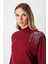 Omzu Zincir Işlemeli Triko Kazak Bordo 65381 2