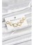 316L Çelik Gold Beyaz Renk 3 Boy Yonca Küpe Seti - PRT3500EB09001 1