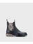 W10333 Rock Black Zebra Siyah Kadın Yağmur Botu 1