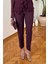 Premium Pens Detay Kumaş Havuç Pantolon- Bordo 5