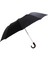 Baston Saplı Lüx Şemsiye Yarı Otomatik Siyah 11