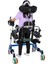 Pediatrik Walker Yürüteç | Çift Yönlü Kullanım, Ayarlanabilir Aksesuar ve Yükseklik DY049146L(2) 3