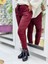 LS57117 Italyan Süet Pantolon Bordo 1