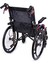 Transfer Tekerlekli Sandalye | Alüminyum Gövde, Kompakt Yapı, Refakatçi Frenli GK863LAJ-20 Jet Black 3