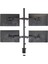 M054 Dört Kollu 13"-27" 8 kg Masaüstü Monitör Askı Aparatı – Vesa 75X75 / 100X100, 360° Döner, Ergonomik 2