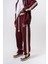 Erkek 7 Şerit Detaylı Kışlık Doubleface Baggy Eşofman Altı Bordo 1