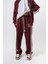 Erkek 7 Şerit Detaylı Kışlık Doubleface Baggy Eşofman Altı Bordo 2