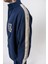 Erkek 7 Şerit Detaylı Dik Yaka Doubleface Zip Oversize Sweatshirt Lacivert 4